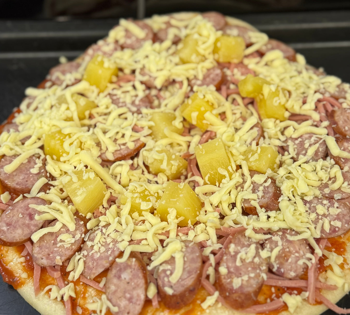 Sweet Chilli Kabana, ham and Pineapple