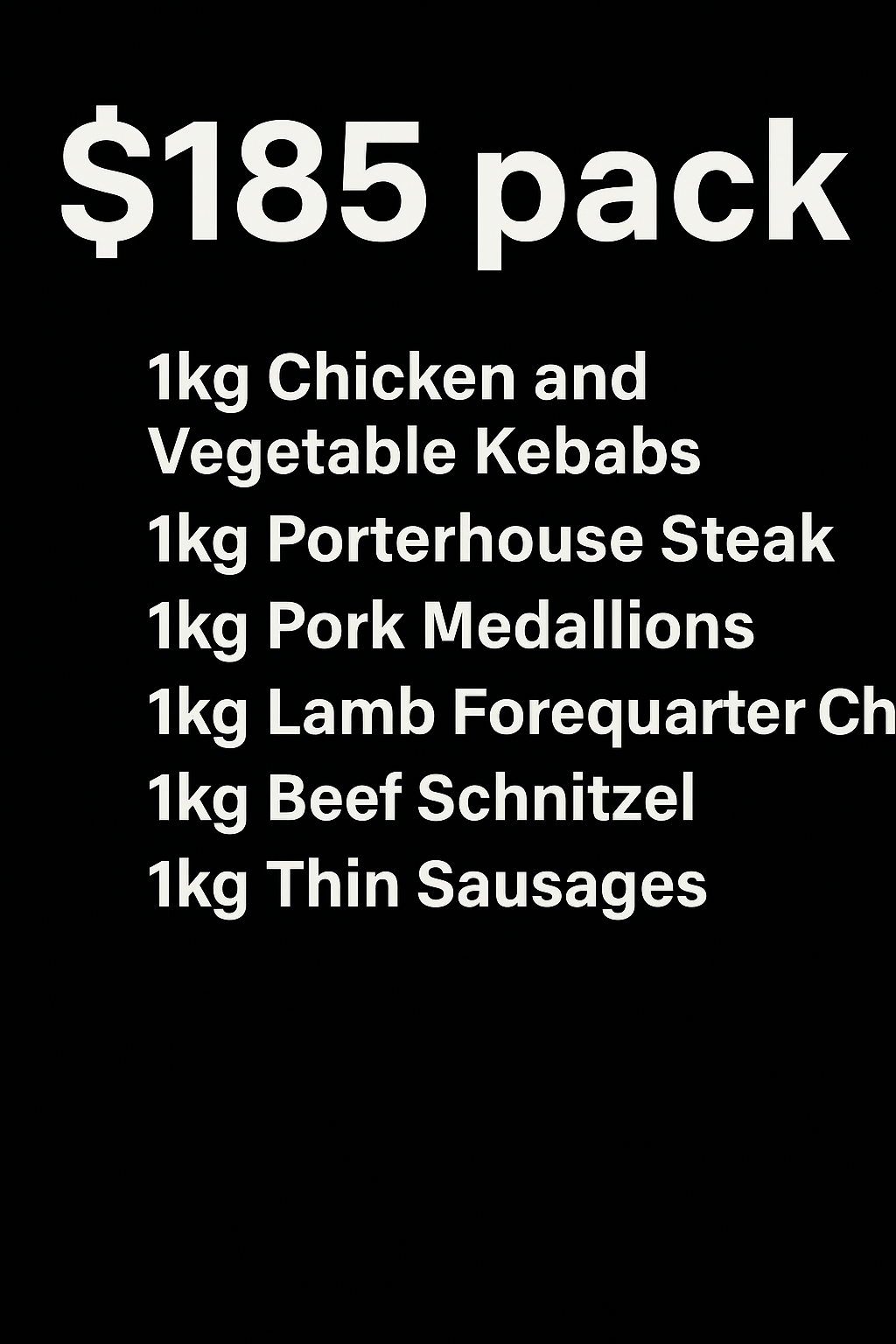 $185 Meat Pack