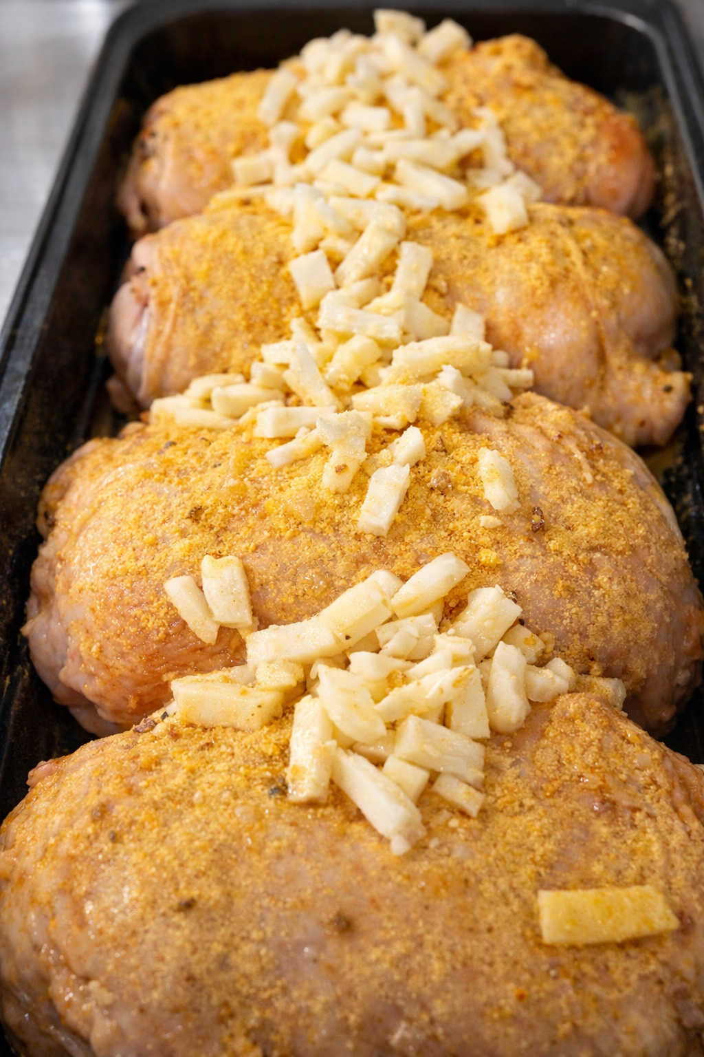 Honey Mustard Chicken Rolls
Stuffed with Ham and Cheese