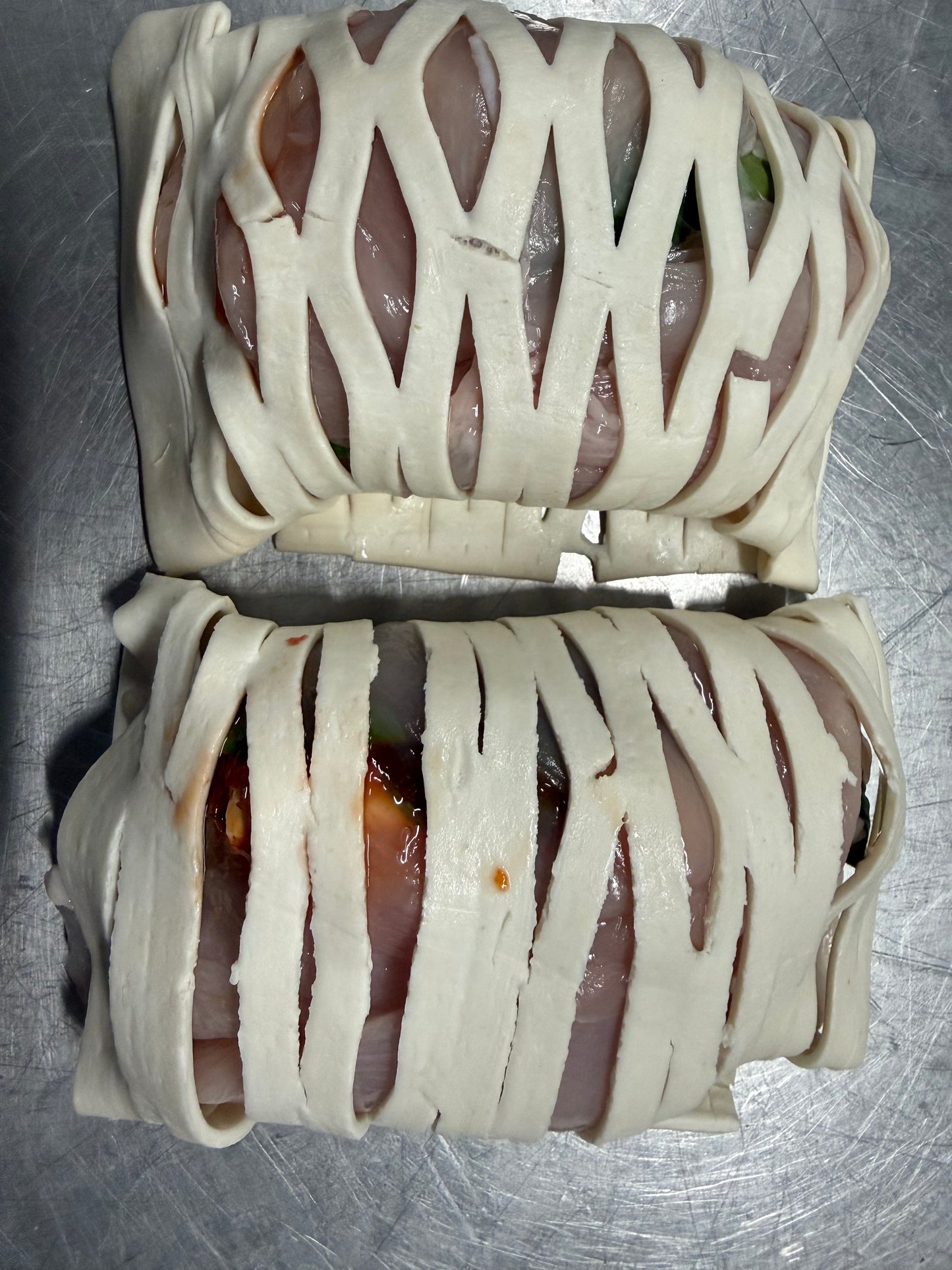 Sweet Chilli and Cream Cheese Chicken Pastry