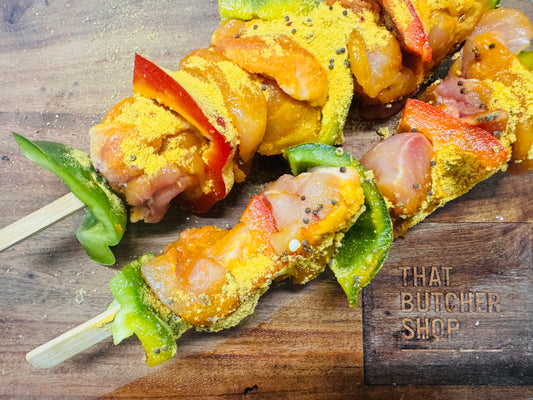 Honey Mustard Chicken Kebabs