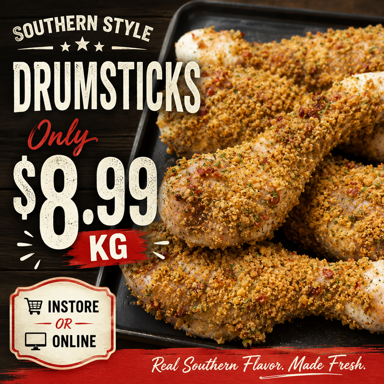 Southern style Drumsticks  1kg pack