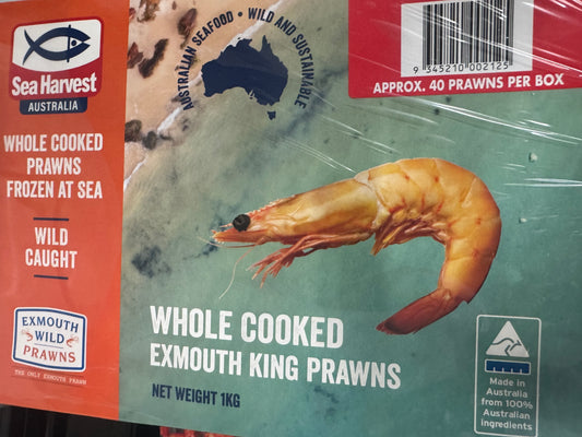 King Prawns 1kg Box Frozen