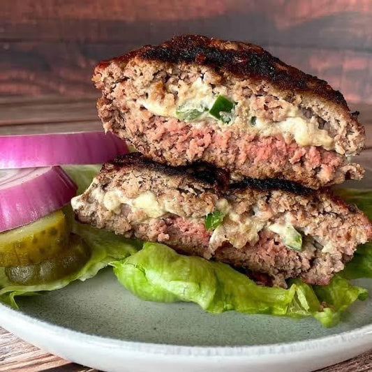 Jalapeño and Cheese Beef Burger