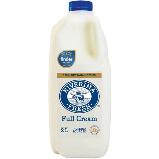 Riverina Fresh 2 litre Full cream milk