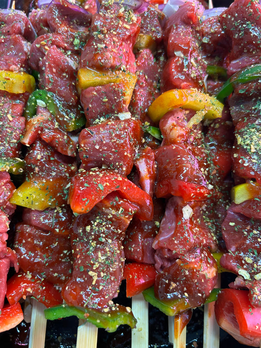 RUMP STEAK BEEF SKEWERS (large)